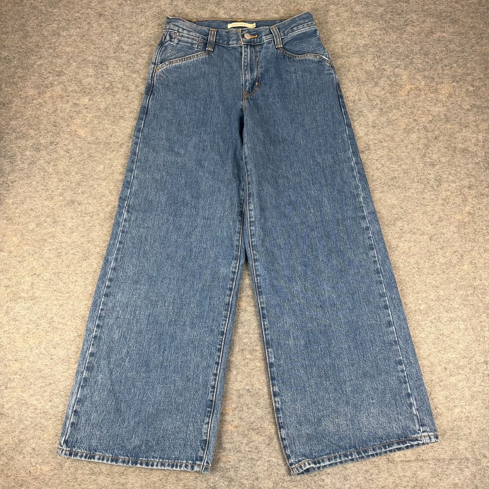 Levi's '94 Baggy Wide Leg Jeans Take Chances Blue Womens 26 26x31